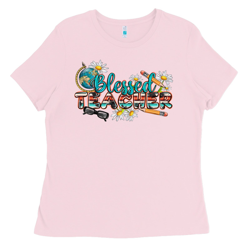 Blessed Teacher Ladies Tee by texasbilliewilder | Teevron