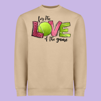 For The Love Of The Game Tennis Heavyweight Sweatshirt Designed By Jasminsmagicworld