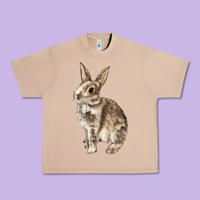 Rabbit Urban Heavy Tee Designed By Lillyallendesigns