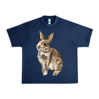 Navy Rabbit Urban Heavy Tee - LillyAllenDesigns