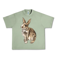 Oil Green Rabbit Urban Heavy Tee - LillyAllenDesigns