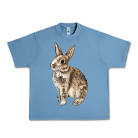 Pebble Blue Rabbit Urban Heavy Tee - LillyAllenDesigns