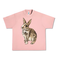 Salmon Rabbit Urban Heavy Tee - LillyAllenDesigns