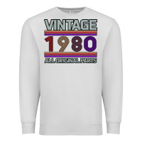 Dove Grey Vintage 1980 Birthday Premium Sweatshirt - Bettercallsaul