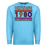 Ocean Blue Vintage 1980 Birthday Premium Sweatshirt - Bettercallsaul
