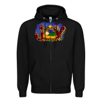Black baby jesus joy Zipper Hoodie - MaliasSmallBusiness