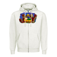 Oatmeal Heather baby jesus joy Zipper Hoodie - MaliasSmallBusiness