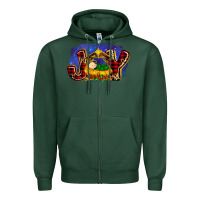 Sports Green baby jesus joy Zipper Hoodie - MaliasSmallBusiness