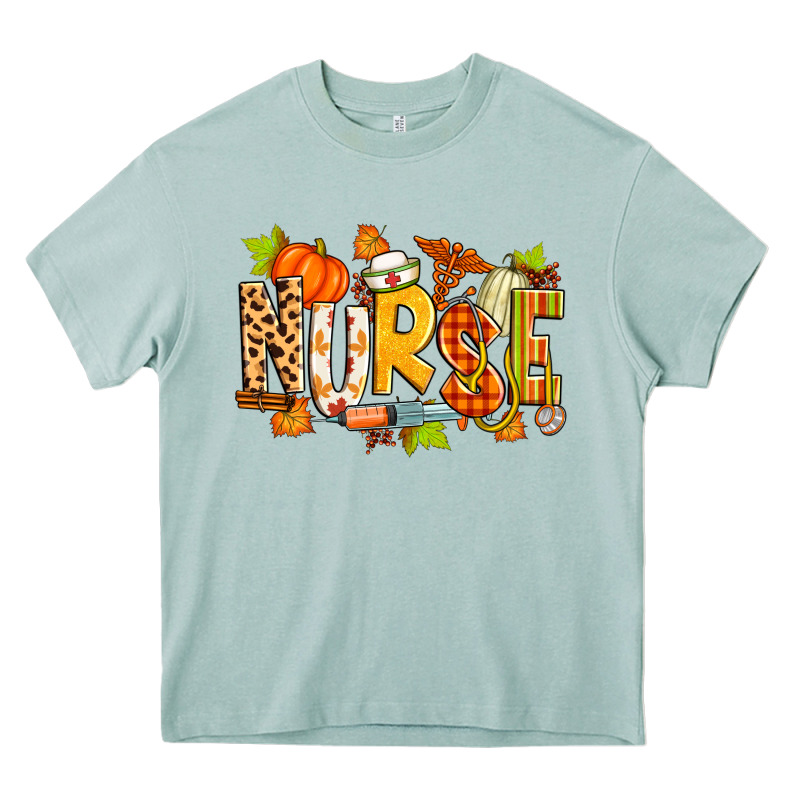 Fall Nurse Heavy Core Tee by Zillion Design Studio | Teevron