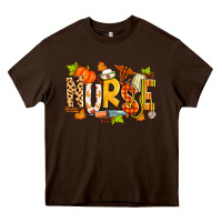 Chocolate Brown fall nurse Heavy Core Tee - Zillion Design Studio