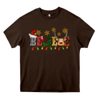 Chocolate Brown christmas believe Heavy Core Tee - BarkalooDesign