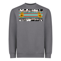 Storm western cowhide serape sunflower mama license plate Heavyweight Sweatshirt - BarkalooDesign