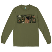 Army Green black woman confident Long Sleeve Tee - MaliasSmallBusiness