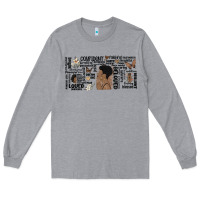 Heather Grey black woman confident Long Sleeve Tee - MaliasSmallBusiness