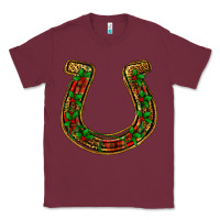 Burgundy Christmas Horseshoe Classic Tee - Jasminsmagicworld