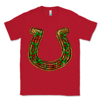 Red Christmas Horseshoe Classic Tee - Jasminsmagicworld