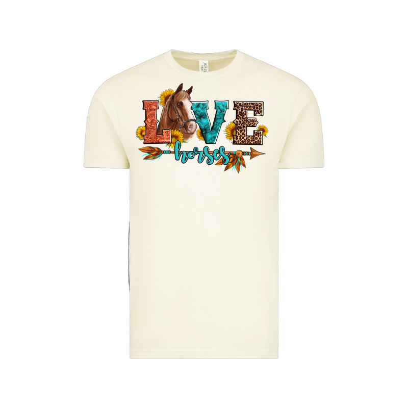 Love Horses  Leather Turquoise Leopard Vintage Tee by Artiststas | Teevron