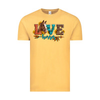 Vintage Mustard love horses  leather turquoise leopard Vintage Tee - Artiststas