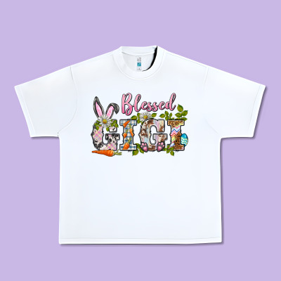 Blessed Gigi Easter Urban Heavy Tee Designed By Barkaloodesign