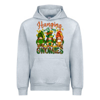 Heather Grey Hanging with my gnomies Urban Hoodie - HowdyJamesFarm