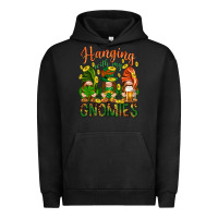 Pigment Black Hanging with my gnomies Urban Hoodie - HowdyJamesFarm