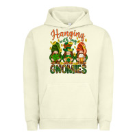 Pigment Pistachio Hanging with my gnomies Urban Hoodie - HowdyJamesFarm