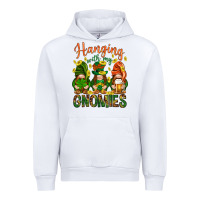 White Hanging with my gnomies Urban Hoodie - HowdyJamesFarm