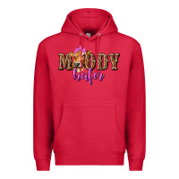 Cardinal Moody Heifer with Leopard Premium Hoodie - texasbilliewilder