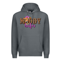 Rock Moody Heifer with Leopard Premium Hoodie - texasbilliewilder