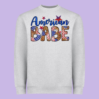American Babe Heavyweight Sweatshirt Designed By Lillyallendesigns