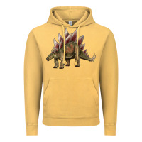 Vintage Mustard dinosaur stegosaurus Vintage Hoodie - Artiststas