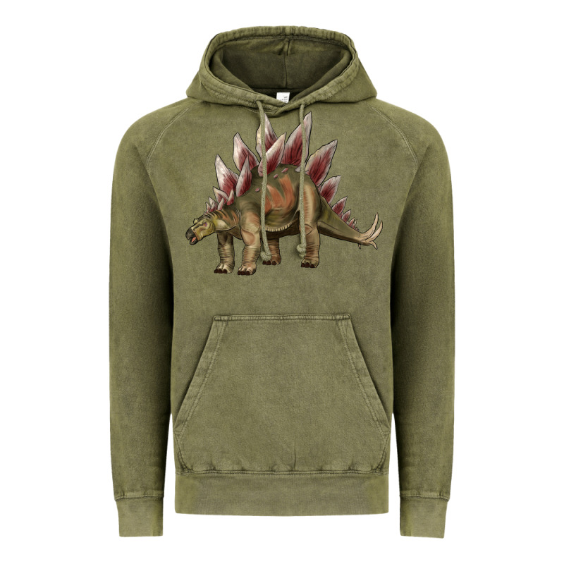 Dinosaur Stegosaurus Vintage Hoodie by Artiststas | Teevron