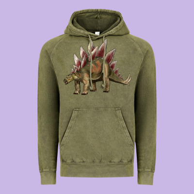 Dinosaur Stegosaurus Vintage Hoodie Designed By Artiststas