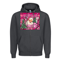 Smoke pink christmas vibes Zipper Hoodie - MaliasSmallBusiness