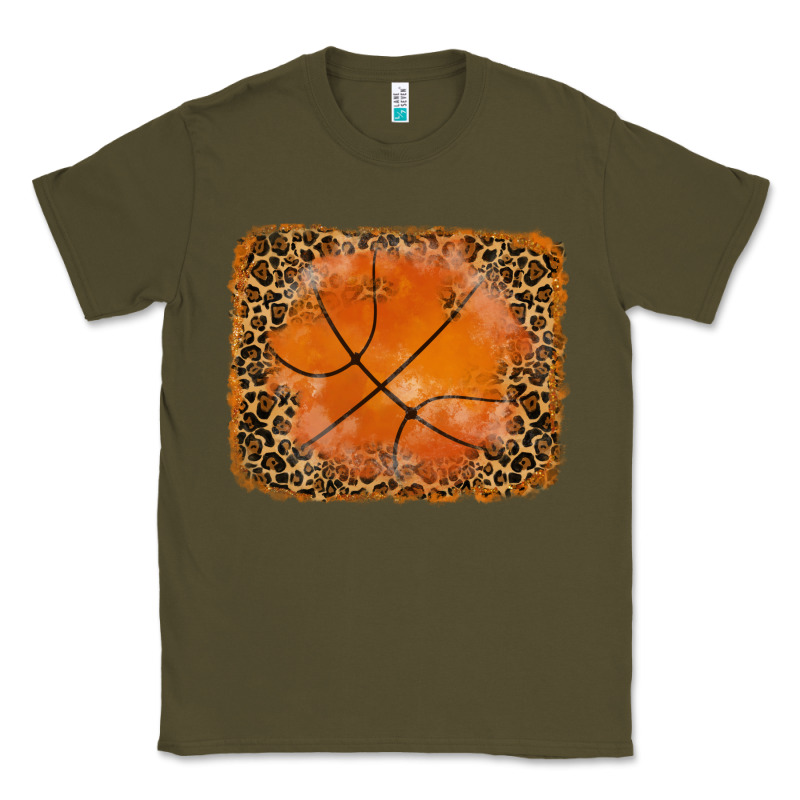 Glitter Leopard Basketball Background Classic Tee by RanaPortraitStore | Teevron