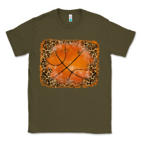 Army Green glitter leopard basketball background Classic Tee - RanaPortraitStore