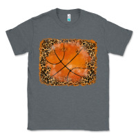 Charcoal Heather glitter leopard basketball background Classic Tee - RanaPortraitStore