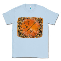Dusty Blue glitter leopard basketball background Classic Tee - RanaPortraitStore