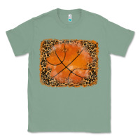 Sage glitter leopard basketball background Classic Tee - RanaPortraitStore