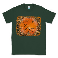 Sports Green glitter leopard basketball background Classic Tee - RanaPortraitStore
