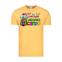 Vintage Mustard just a girl who loves candy Vintage Tee - AdoDesignShop