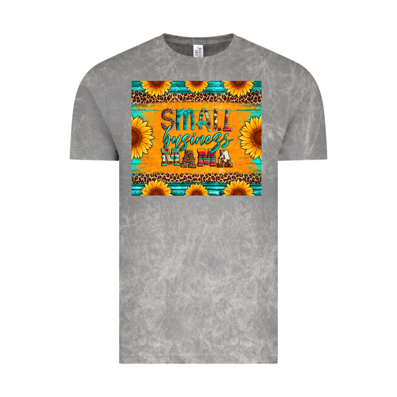 Small Business Mama Leopard Turquoise Aztec Serape Cowhide Sunflowers Vintage Tee by Artiststas | Teevron