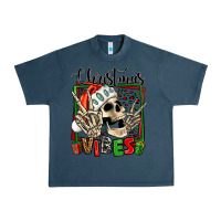 Midnight Navy christmas vibes skeleton Urban Heavy Tee - Jasminsmagicworld