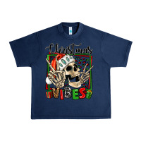 Navy christmas vibes skeleton Urban Heavy Tee - Jasminsmagicworld