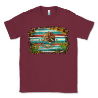 Burgundy cactus turquoise serape leopard mexican flag Classic Tee - Jasminsmagicworld