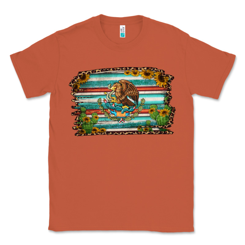 Cactus Turquoise Serape Leopard Mexican Flag Classic Tee by Jasminsmagicworld | Teevron