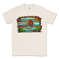 Natural cactus turquoise serape leopard mexican flag Classic Tee - Jasminsmagicworld