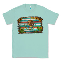 Seafoam cactus turquoise serape leopard mexican flag Classic Tee - Jasminsmagicworld
