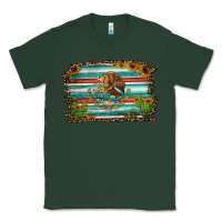 Sports Green cactus turquoise serape leopard mexican flag Classic Tee - Jasminsmagicworld