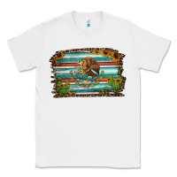 White cactus turquoise serape leopard mexican flag Classic Tee - Jasminsmagicworld